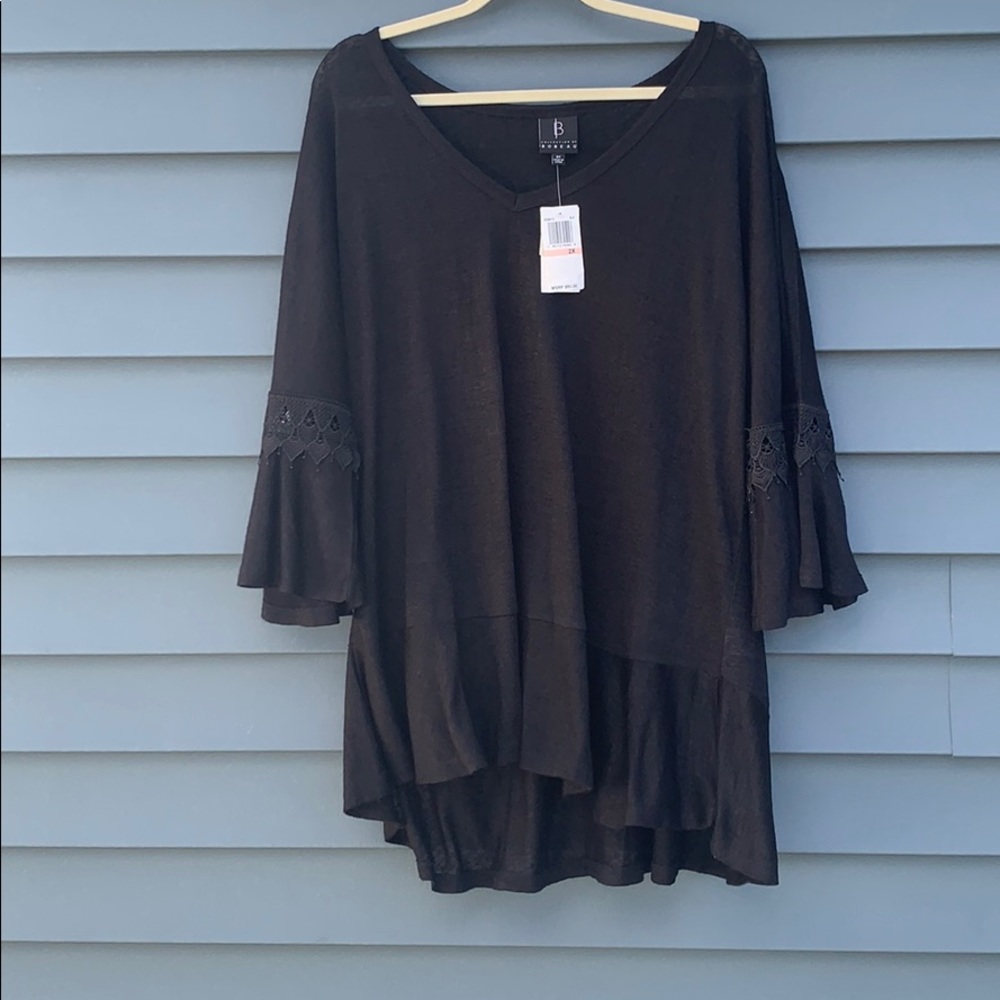 Collection By Bobeau Womens Peplum top